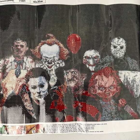 5D Diamond Painting 12x16 DIY Horror Characters - Picture 2 of 12